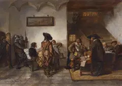 Herman ten Kate, Peasant, Judge, and Notary, Oil on panel