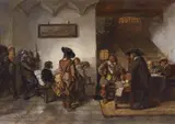 Herman ten Kate, Peasant, Judge, and Notary, Oil on panel