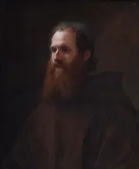 Ferdinand Schauss, Portrait of a Monk, Oil on canvas