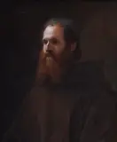Ferdinand Schauss, Portrait of a Monk, Oil on canvas