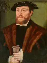 attributed to Bartholomaeus Bruyn the Elder, Portrait of a Bearded Man, Oil on panel