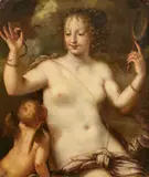 Pietro Liberi, Venus and Cupid, Oil on canvas (relined)