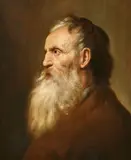 Jan Lievens, Portrait of a Bearded Man, Oil on panel (parquetted)