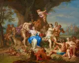 Bacchus and Ariadne on Naxos
King Oeneus Swearing Allegiance to Bacchus by Franz Christoph Janneck, Oil on copper, offered Nov 2022
