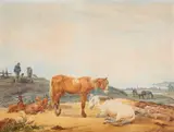 Franz Innocenz Josef Kobell, Cattle Herd and Farmers near Tegernsee