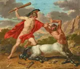 Giuseppe Cammarano, Hercules Slays a Centaur, Oil on canvas
