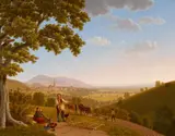Johann Jakob Biedermann, View of Freiburg seen from the North, Oil on canvas