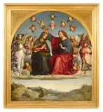 Andreas Johann Jakob Müller, The Coronation of the Virgin, Oil on canvas
