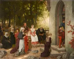 Hubert Salentin, Chapel in the Forest, Oil on canvas