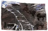 Emil Schumacher, GC-18/1998, 1998, Mixed media on card. Approx