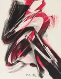 Karl Otto Götz, Untitled, 1957, Mixed media on card