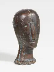 Fritz Wotruba, Kopf, 1953/1954, Bronze with golden brown patina