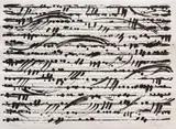 Günther Uecker, Optische Partitur III, 2014, Embossing with lithograph on card