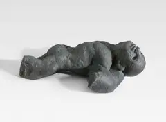 Alfred Hrdlicka, Liegender Torso (Samson), 1960/1961, Bronze with grey-black patina. Approx