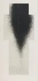 Arnulf Rainer, Schwarzes Kreuz (Großes Kreuz I), 1977/1980, Drypoint etching on card