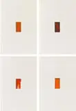 Blinky Palermo, Miniaturen II, 1975, 4 colour foil embossings on card