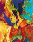 Bagdad by Gerhard Richter, 2014, Chromogenic print on aluminium, face-mounted to plexiglass, sold Jun 2022