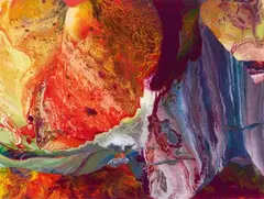 Ifrit by Gerhard Richter, 2014, Chromogenic print on aluminium, face-mounted to plexiglass, sold Jun 2022