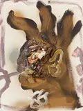 Jonathan Meese, Der Weltraumgott 7,5, 2004, Oil on canvas