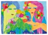 Walasse Ting, Untitled, Acrylic and Indian ink on paper