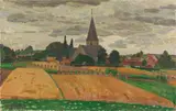 Léon de Smet, Village Flamand, 1943, Oil on canvas