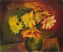 Richard Ziegler, Blumenstillleben, Possibly 1920s, Oil on canvas