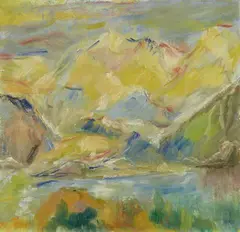 Bernhard Hoetger, Königssee, Circa 1936/1937, Oil on canvas