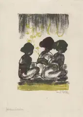 Javamädchen by Emil Nolde, 1926, Colour lithograph on Japan laid paper, sold Jun 2022