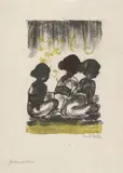 Emil Nolde, Javamädchen, 1926, Colour lithograph on Japan laid paper