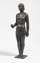 Anton Hiller, Stehende mit Strauß, Early 1940s, Bronze sculpture, solid cast