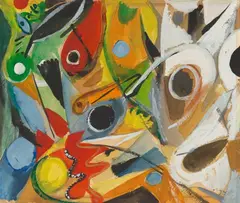 Ernst Wilhelm Nay, Prometheus I, 1948, Gouache and watercolour over pencil on watercolour paper