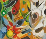 Ernst Wilhelm Nay, Prometheus I, 1948, Gouache and watercolour over pencil on watercolour paper