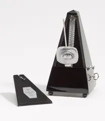 Objet Indestructible (Metronom) by Man Ray, 1923/1965, Object. Metronome, photo, paper clip. In black varnished original wooden case (, sold Jun 2022