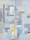Adolf Fleischmann, Composition # 39, 1955, Oil on canvas