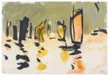 Dschunken im chinesischen Meer by Emil Nolde, 1913, Watercolour and brush and India ink on Japan laid paper, sold Jun 2022