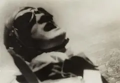 Willi Ruge, Photo of myself at the moment of my Jump (from the series: I photograph myself during a Parachute Jump), 1931, Vintage ferrotyped gelatin silver print