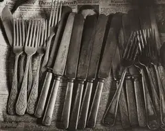 Wright Morris, Drawer with Silverware, Home Place, 1947, Gelatin silver print, printed 1970s