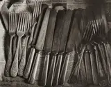 Wright Morris, Drawer with Silverware, Home Place, 1947, Gelatin silver print, printed 1970s