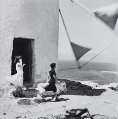 Windmill, Greece by Ernst Haas, 1952, Posthumous gelatin silver print, printed 1992 by Chuck Kelton, offered Jun 2022