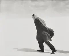 Antanas Sutkus, Jean-Paul Sartre in Lithuania, Nida, 1965, Gelatin silver print, printed later