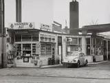 Tata Ronkholz, Gumbertstraße, Ecke Alt-Eller, Düsseldorf, 1979, Vintage ferrotyped gelatin silver print on Agfa paper