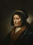 Gerrit Dou, Tronie of an Old Woman (The Artist's Mother), Oil on panel