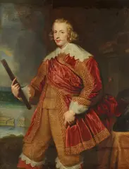 studio or follower of Anthonis van Dyck, Portrait of Ferdinand of Austria, Cardinal Infante of Spain and Archbishop of Toledo, Oil on canvas (relined)