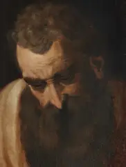 attributed to Frans Floris, A Head Study of a Bearded Man, Oil on panel
