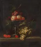 Still Life with Grapes and Crabs
Still Life with Tazza and Fruits by Jan Pauwel Gillemans the Younger, Oil on canvas (relined). Each, offered May 2022