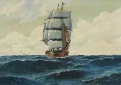 Sailing Ship on the Water by Patrick von Kalckreuth, Oil on canvas, offered May 2022
