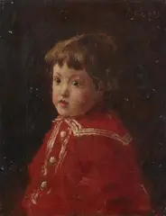 Alfred Stevens, Portrait of a Young Girl, Oil on canvas