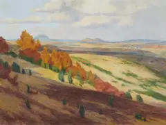 Landscape in the Eifel by Fritz von Wille, Oil on canvas, offered May 2022