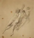 French School, 19th century, Study of Three Nymphs
Allegory of Fame