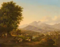 Abraham Teerlink, Tirreni Quarry near Salerno, Oil on canvas (relined)